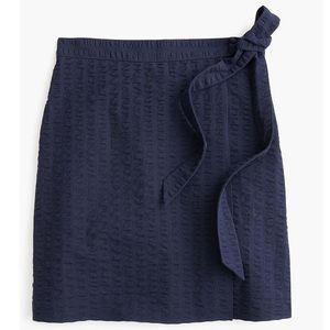J. Crew Textured Wrap Mini Skirt